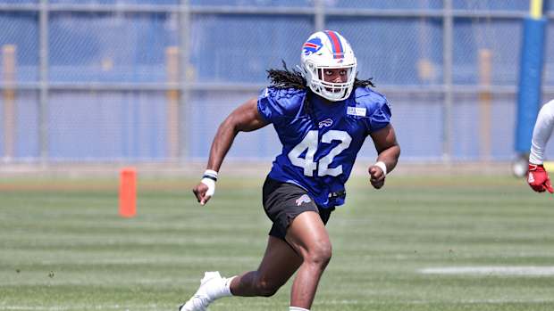 Williams at his first NFL training camp.